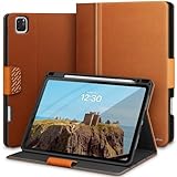 KingBlanc Schutzhülle für iPad Pro 13 Zoll (2024, M4) mit Stifthalter, PU-Leder-Schutzhülle mit Standfunktion, automatische Sleep/Wake-Funktion, unterstützt Pencil Pro/Pencil (USB-C) + mehrere