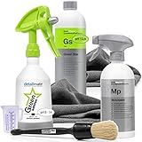 detailmate Set Auto Motor Reinigung + Pflege: Koch Chemie GreenStar Universalreiniger 1l + KWAZAR Sprühflasche + 2x Mikrofasertuch + Valet Pro Pinsel + Koch Chemie Motorplast Motorkonservierer 0,5l