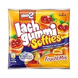 nimm2 Lachgummi Softies FruchtMix – 1 x 225g – Gefülltes Fruchtgummi mit Fruchtsaft und Vitaminen