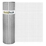 GoldPeak Hardware-Gewebe, 0,6 cm x 15,2 m, 23 Gauge – Hardware-Maschendraht, Zaunrolle, Hühnerstall, Drahtzaun, Rattendraht, Volierendraht, Nagerdraht, Maschendraht, Nagetier-Drahtgeflecht