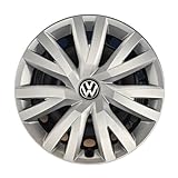 Volkswagen 5G0071456YTI 5G0071456 YTI Radkappen Radzierblenden für Stahlfelgen - 4 Stück, Silber (Brillantsilber ), 16' Zoll