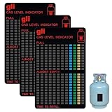 3 Stück Magnetische Füllstandsanzeige, Gasflasche Füllstandsanzeige für Propan-Gas, Weiche Magnetische Adsorption, Wiederverwendbar, Geeignet für Haushaltsküchen, Camping, Wohnmobil