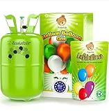 Helium Gasflasche + 100 Luftballons • garantierte 420l Ballongas ✓ für ca. 50 Ballons ✓MADE IN EU ✓Leichte Handhabung ✓ Helium Balloon Gas • innovatives Füllsystem für Party, Hochzeit, Geburtstag