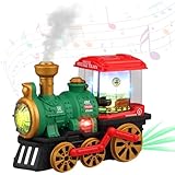 Darryy Elektrischer Sprühzug für Kinder, Zug Spielzeug, Spielzeugeisenbahn für Kinder 3-9 Jahre, Sprühzug mit Lichtern und Geräuschen,Spielzeug ab 3-9 Jahre Junge Mädchen