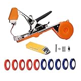 Bindezange für Pflanzen, Pflanzenbindemaschine Bandzange Tapetool Handbindemaschine für Weinberg Tomaten Gurken Obst Gemüse, Landwirtschaft Garten Bindemaschine, Plant Tying Tool - Orange