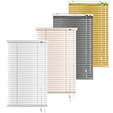 S SIENOC Aluminium Venetian Blind Alu Jalousie Alujalousie Schalusie Jalousette Fenster Rollo Montage-40x160cm-Grau