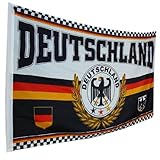 Deutschland - Germany Fahne Flagge / Motiv Adler 150 x 90