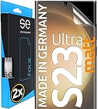 2x se® 3D SCHUTZFOLIE Entspiegelt für Samsung Galaxy S23 Ultra,Anti-Staub, 100% Fingerabdruck & FaceID kompatibel, einfache blasenfreie Installation, Ultra-Klar, Stoß-Kratzfest, aus Deutschland