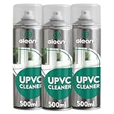 GLEAN Kunststoffreiniger Aerosolspray und UPVC-Reiniger | 3 x 500ml | Ideal für Türen und Fensterrahmen und alle synthetischen Materialien – einschließlich Holzmaserung