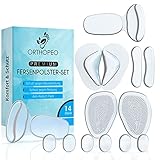 ORTHOPEO Premium Fersenpolster Ballenpolster Vorfuß High Heels Einlagen Heel Pads Schuheinlagen Gel gegen Blasen & Reibung 14er Set Silikonpolster Gelpolster Gelkissen