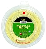 Kirschbaum Spule Synthetik gut Multi Tennissaiten, 1,30 mm Zoll/16, Natur