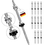 Stockschrauben M10 x 200 mm Stockschrauben PV Anlage (12er Pack) Edelstahl Höhenverstellbar Stockschraube Dübel für Photovoltaik Solarbefestigung auf Gebäudedächer Material: Edelstahl (SUS304)