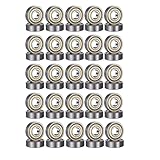 50 Stück 608zz Kugellager, Metall Double Shielded Miniatur Rillenkugellager, für Skateboards, Roller, Inline Skates, 8mm x 22mm x 7mm
