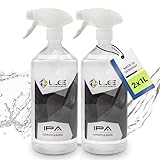 Liquid Elements – IPA Isopropanol 2x 1L Spray Alkohol 99,9% Reinheit – Isopropylalkohol reinigt & entfettet rückstandslos – Reinigungsalkohol für Auto, Lack & Co