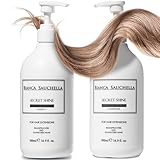 Bianca Sauchella Secret Shine Moroccan Arganöl Repair Extensions Pflege Set,Echthaar Extensions & Eigenhaar,Shampoo&Conditioner Feuchtigkeitsspeichernd,für alle Haartypen,mit Keratin-Aminosäure 500ml