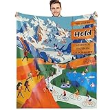 Luogort Fleecedecke Geschenk Für Outdoor Liebhaber, Kuscheldecke Flauschig, Niedliche Kuscheldecken, Ideal Als Geburtstags, 130 x 150 cm