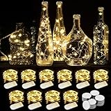 WEARXI Lichterkette Batterie, 10 Stück 2M 20 Mini LED Lichterkette mit Batterie, Lichterkette Innen, LED Lichterketten Batteriebetrieben, Lichterketten für Zimmer Deko, Hochzeitsdeko, Weihnachtsdeko