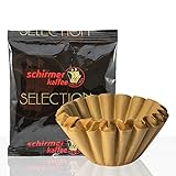 Schirmer Selection Jubiläum 42 x 70g Kaffee gemahlen + 50 Korbfilter, Servicepaket