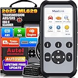 Autel MaxiLink ML629 OBD2 Diagnosegerät Auto Scanner für ABS/SRS/Motor und Getriebe 4 Systembezogene Diagnose mit Auto VIN, DTC-Lookup und Ready-Test, Aktualisierte Version von ML619