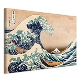 B&D XXL - Akustikbild die große Welle vor Kanagawa 120x80 cm 1 tlg Bilder Akustikschaum Schallschutz Kunst Akustikpaneele Wandpaneele Schalldämmung Wandbild Schallabsorber Hokusai - p-B-0009-b-a