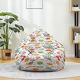 DOTBUY-SHOP Sitzsack Bezug (Ohne Füllstoff), Comfort Sitzsack Kinder Erwachsene, Waschbar Dinosaurier Druck Bean Bag Gaming Sitzsäcke, Bean Bag Chair für Indoor Outdoor (XL,Dinosaurier 4)