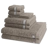 Ross - Sinfonie - 2 X Wasch- 2 X Gäste- 2 X Dusch- 2 X Handtuch - im Set (8er Set Taupe)
