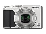 Nikon Coolpix S9900 Digitalkamera (16 Megapixel, 30-Fach Opt. Zoom, 7,6 cm (3 Zoll) OLED-Display, USB 2.0, bildstabilisiert) Silber