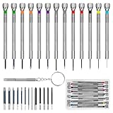 Uhrmacher Schraubendreher Set Schmuck Reparatur Screwdriver 0.6-2.0mm Mini Präzisions Schraubenzieher für Uhren Brillen Reparatur 13 Stücke