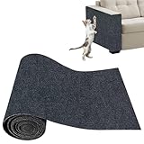 Xynovate Kratzmatte Selbstklebend Katze, DIY Kratzbrett, Kratzschutz Sofa, Katze Kratzschutz, Katzenkratzer Kleber Möbelschutz für Sofa Wand Katzen(30x100cm)