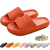 Cozy Slides Original, Cosify Wolken Slipper, Superweiche Hausschuhe Rutschfeste Unisex-hausschuhe Mit Dicker Sohle, Schnell Trocknend, Offener Zehenbereich (38/39, Orange, numeric_38)