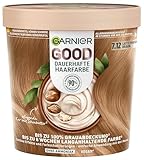 Garnier GOOD Dauerhafte Haarfarbe 7.12 Latte Macchiato Braun – Coloration ohne Ammoniak, bis zu 100% Grauabdeckung, 1 Stk.