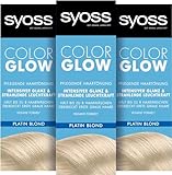 Syoss Color Coloration Kühles Platin Blond Stufe 3 (3x 100ml), semi-permanente Coloration für strahlende Farbintensität bis zu 8 Haarwäschen, ohne das Haar zu schädigen