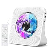 Tragbarer CD-Player mit Bluetooth Gueray Desktop CD Player für zu Hause CD Spieler Eingebaute Doppelte HiFi-Lautsprecher AUX-Kopfhöreranschluss UKW-Radio Boombox mit Fernbedienung USB-Anschluss