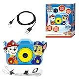 Lexibook, Paw Patrol, 4-in-1 Kamera für Kinder mit Schutz, Foto-, Video-, MP3- und Spielfunktionen, 15 Rahmen zur Personalisierung deiner Fotos, 8 GB Speicherkarte enthalten, DJ078PA