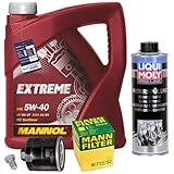 BandelOne enthält Ölfilter+Liqui Moly 2427+5W40 Öl für Polo 9N Golf 4 Lupo Fabia Octavia