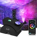 Blubbel Smart LED Sternenhimmel Projektor,Galaxie Sternenprojektor App-/Sprachsteuerung Alexa/Google,Einschlafhilfe, Nachtlicht,Deko Lampe,Galaxy Projector,Geschenke für Kinder,Erwachsene