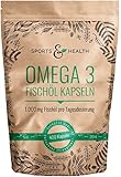 Omega 3 Fischöl Kapseln – 400 Kapseln Hochdosiert In Besonderer Qualität – 1000mg Omega3 Fettsäuren Pro Kapsel – Qualität Der Fischölkapseln In Deutschland Geprüft