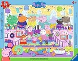 Ravensburger 05699 Kinderpuzzle-Familienfest Freunden-30-48 Teile Peppa Pig Rahmenpuzzle für Kinder ab 4 Jahren, Yellow