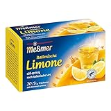 Meßmer Ländertee I Italienische Limone Tee I 20 Teebeutel I Glutenfrei I Laktosefrei I Vegan