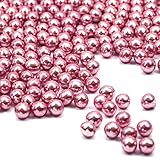 Streusel Glück Schokokugeln Crispy mini rosa metallic 75g - Perlen Schoko Zuckerperlen Sprinkles Schokostreusel für Kindergeburtstag Weihnachten Geburtstag Cupcakes Cake Pops Muffins Tortendeko