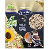 Lyra Pet® | 25 kg Sonnenblumenkerne Geschält | Wildvogelfutter Ganzjährig | Ideal für Jungtiere | Vogelfutter für Wildvögel | Wertvolles Streufutter | Energiespender ohne Schale | Sommer und Winter