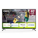 CHIQ TV,40 Zoll(100 cm) FHD 1080p LED Fernseher,Dolby Audio,H.265/HEVC, Media Player,Triple Tuner(DVB-T/T2/C/S2),HDMI/USB/Kopfhörer/CI/RF,Hotelmodus,Monitor, mit Doppeltem Verwendungszweck