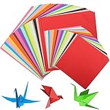 200 Blatt Origami Papier, 20 x 20cm &15 x 15cm Bastelpapier Buntes Papier Faltpapier Quadratisch Tonpapier Doppelseitig für DIY Bastelprojekte Basteln(20 Farben)