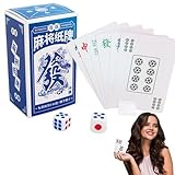 min Solitär Spiele | Tragbares Mahjong Set - Mahjong Reise Karten für Freunde, Senioren, Erwachsene | Freie Spiele im Freien, Reisen, Entspannung im Park mit Freunden