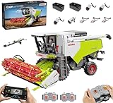 Auforua Technik Mähdrescher für CLAAS Dominator 370, Mit 7Motoren Set, 1:17 Groß Harvester Modellbausatz, 4567 Teile Klemmbausteine Traktor MOC Bausatz mit Bedruckte Steine, CADA C61508W