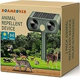 RoamRover 2er-Pack Katzenschreck für Garten Solar, Ultraschall-Katzenschreck für den Außenbereich, kann Katzen, Vögel, Füchse, Waschbären, Kaninchen und Nagetiere wirksam abwehren (2)