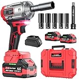 3-in-1 Akku-Schlagschrauber, Bohrer & Schraubendreher, 1200Nm Hochdrehmoment 21V mit 2×4.0Ah Akkus, 5 Stecknüsse, 8 Bohrer, 5 Bits, 1 Verlängerung & Adapter – Auto, LKW, Wohnmobil, Heimwerker