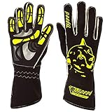 Speed Racewear - Motorsport Handschuhe - Karthandschuhe Melbourne - Schwarz/neongelb (10)