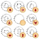 Weihnachten Linzer Ausstecher Set, 9pcs Klein Linzer Ausstechform Formen, Weihnachten Keksausstecher Keks Form, Klein Linzer Ausstecher