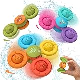 Lehoo Castle Saugnapf Spielzeug Baby, Silikon Badewannenspielzeug, 3 Stück Baby Spielzeug, Fidget Spinner Sensorik für (Buntes)